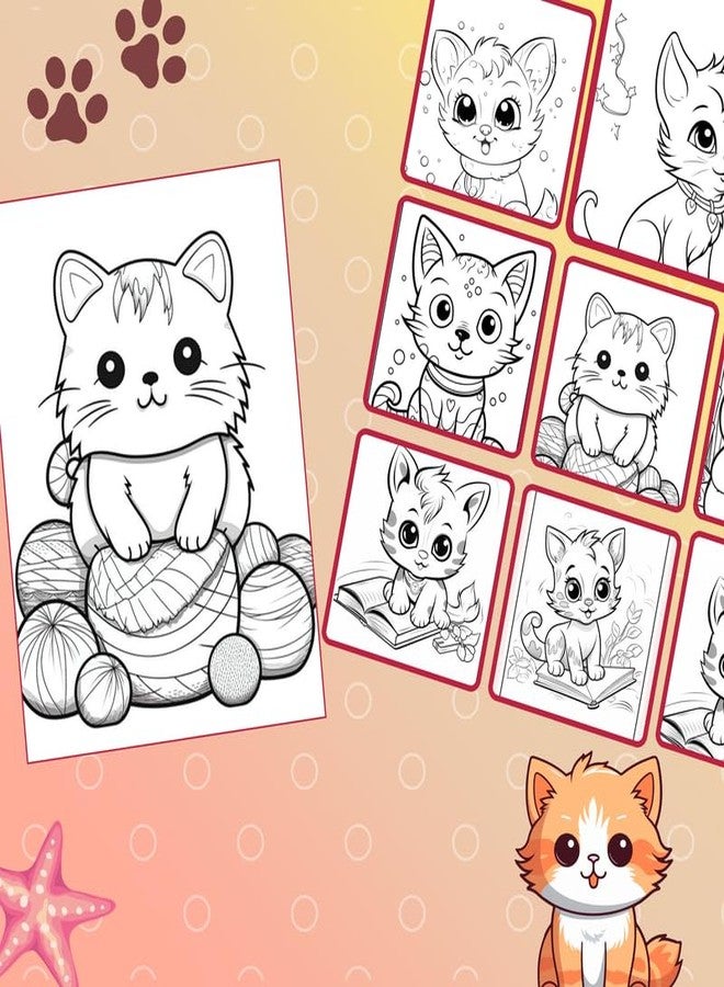 Sakuya Animals Coloring Book for Kids | Animal Coloring Page for Toddlers | Fun Activity for Boys and Girls |Baby Shower Activities-Cat - Image 3